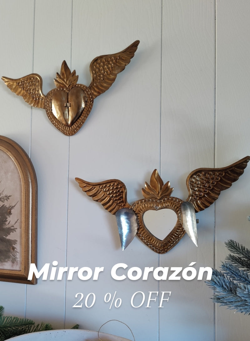 Mirror Corazon Con Alas Platinum